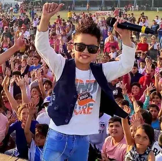 CUARTETO KIDS. Iker Díaz es de Villa Amalia y estará hoy en la plaza. prensa