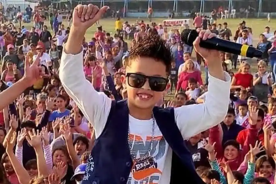 CUARTETO KIDS. Iker Díaz es de Villa Amalia y estará hoy en la plaza. prensa