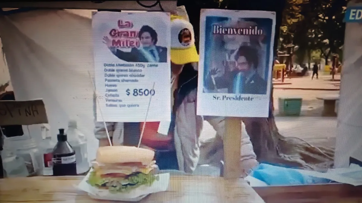 Un tucumano creó la hamburguesa Gran Milei: “No lleva comunismo, lleva esperanza”