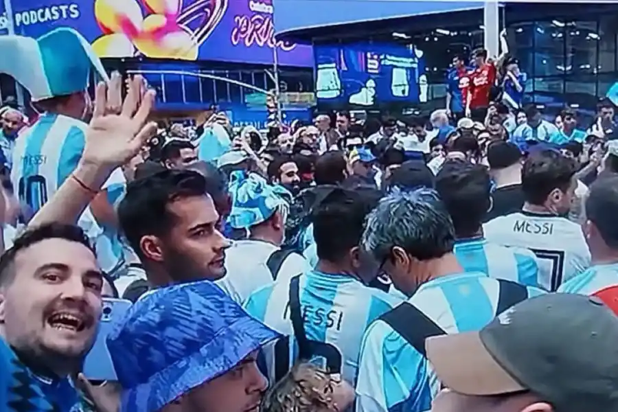 Time Square vuelve a ser territorio argentino