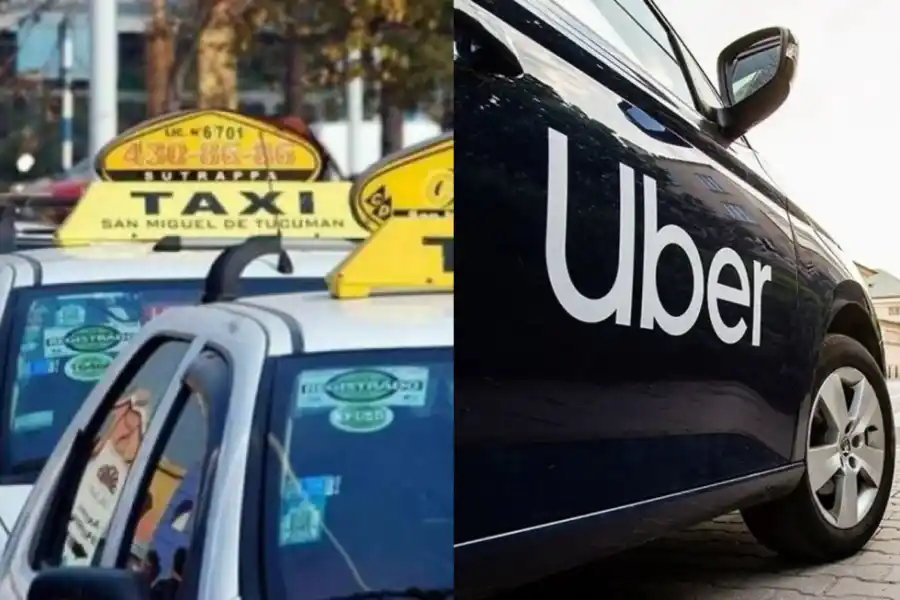 Uber vs. taxis: un enfrentamiento que sigue disputándose a los usuarios.