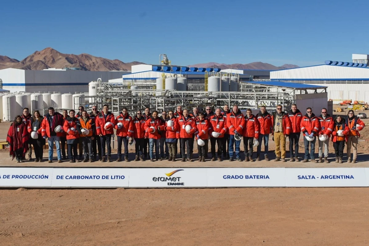 Eramine Sudamérica se convirtió en la primera empresa en producir carbonato de litio en Salta