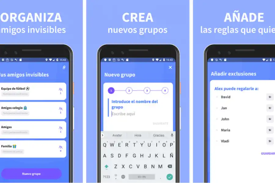 AMIGO SECRETO 22. La app permite agregar las condiciones de los regalos. / CAPTURA DE PANTALLA.
