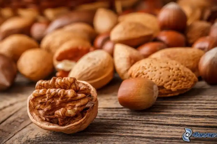 Las avellanas, nueces y almendras son fundamnetales para la salud del cartílago.