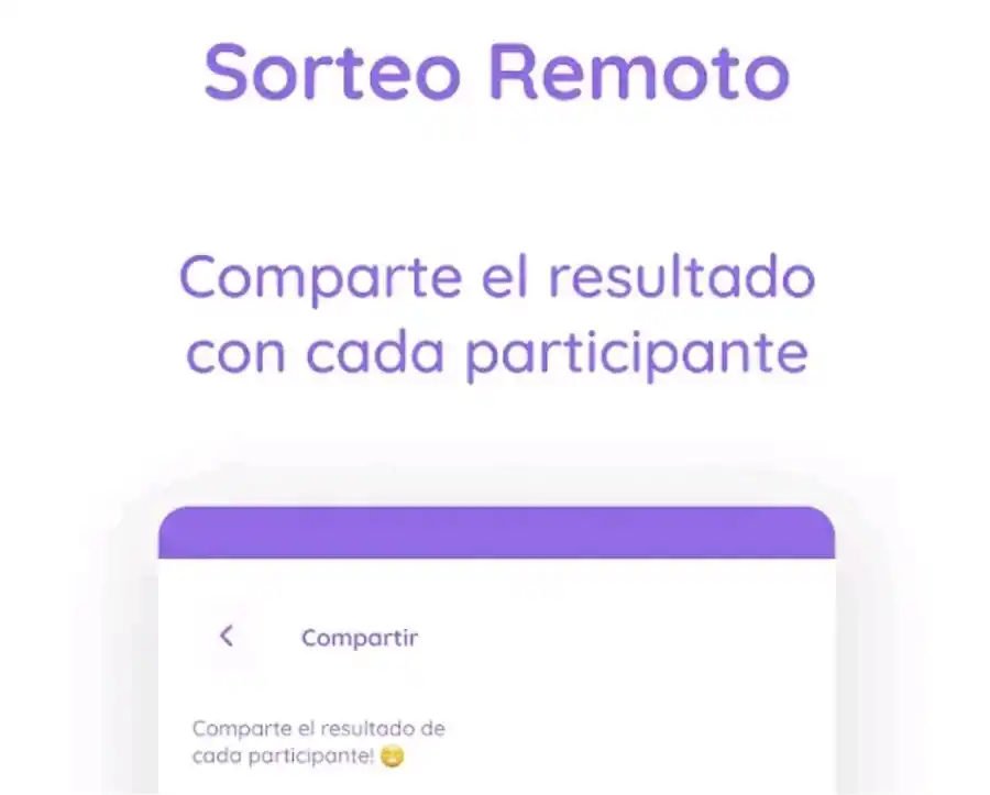 SORTEO AMIGO SECRETO. Reemplaza el papel de practicidad. / CAPTURA DE PANTALLA.