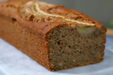 Budín de banana sin azúcar y con harina integral: fácil, saludable y rico