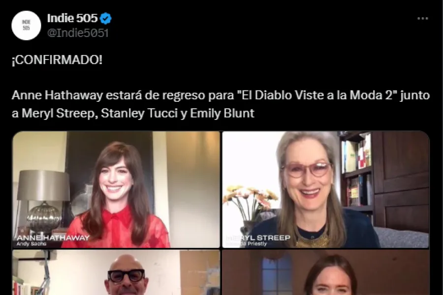 CONFIRMADO. En la publicación se ve a los protagonistas en una videollamada, preparando todo para la segunda parte del clásico. / CAPTURA DE PANTALLA.