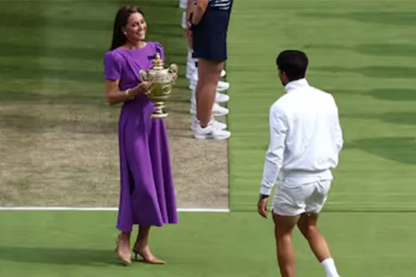 Kate Middleton apareció en público  en Wimbledon