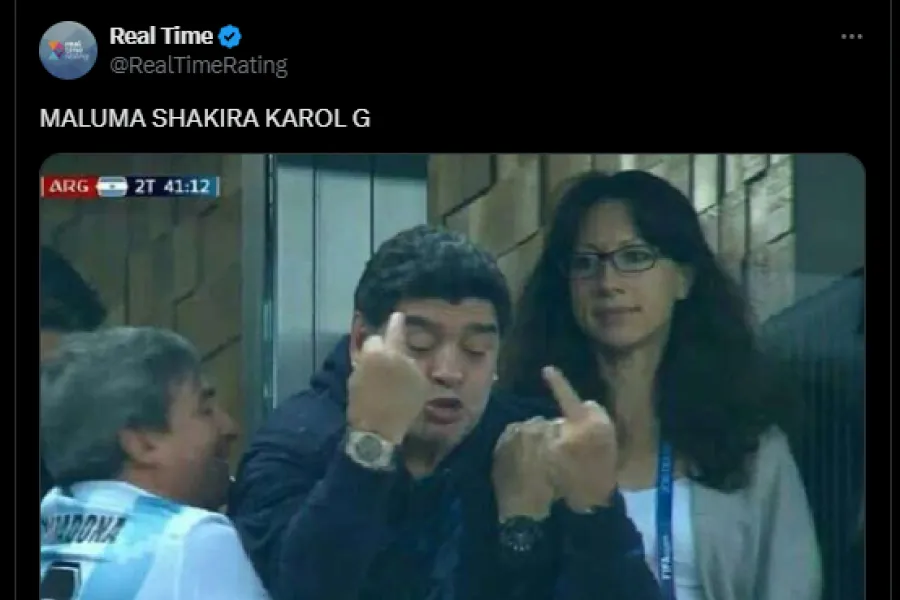 ARTISTAS COLOMBIANOS. Los fanáticos argentinos se vengaron de los artistas de Colombia. / CAPTURA DE PANTALLA.