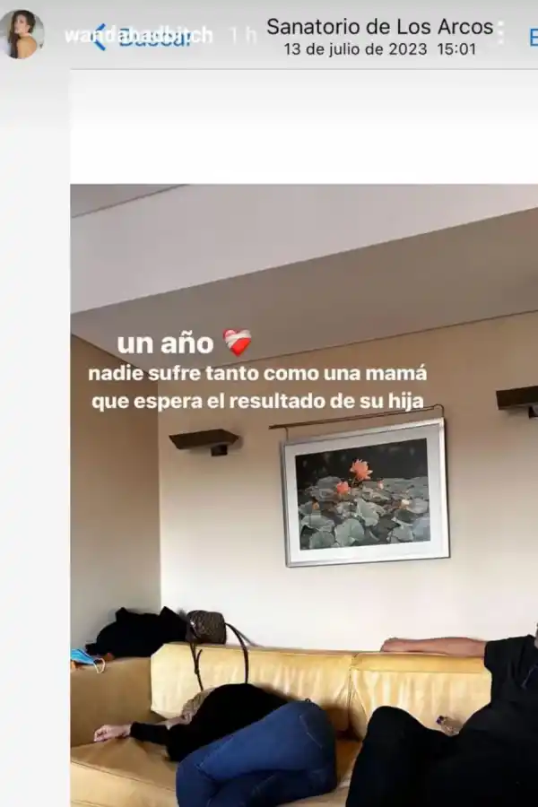 Wanda Nara conmovió en Instagram con fotos íntimas de su diagnóstico de leucemia.