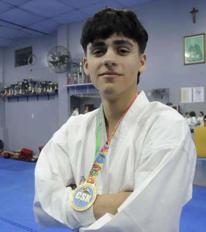Un tucumano de 14 años fue campeón sudamericano de karate, y sueña con llegar al Mundial y a los Juegos Olímpicos