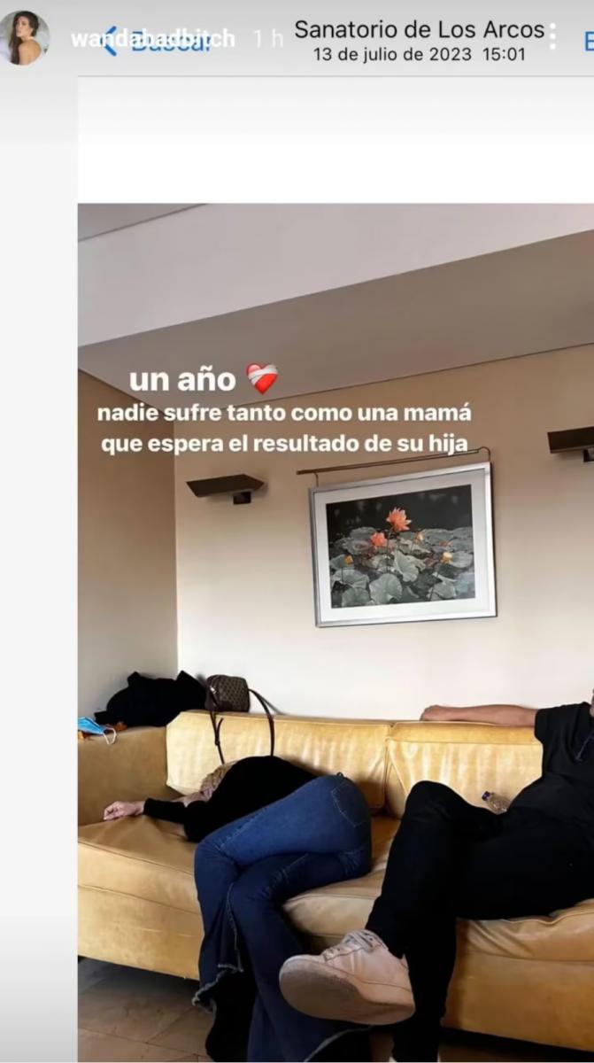 Wanda Nara conmovió en Instagram con fotos íntimas de su diagnóstico de leucemia.