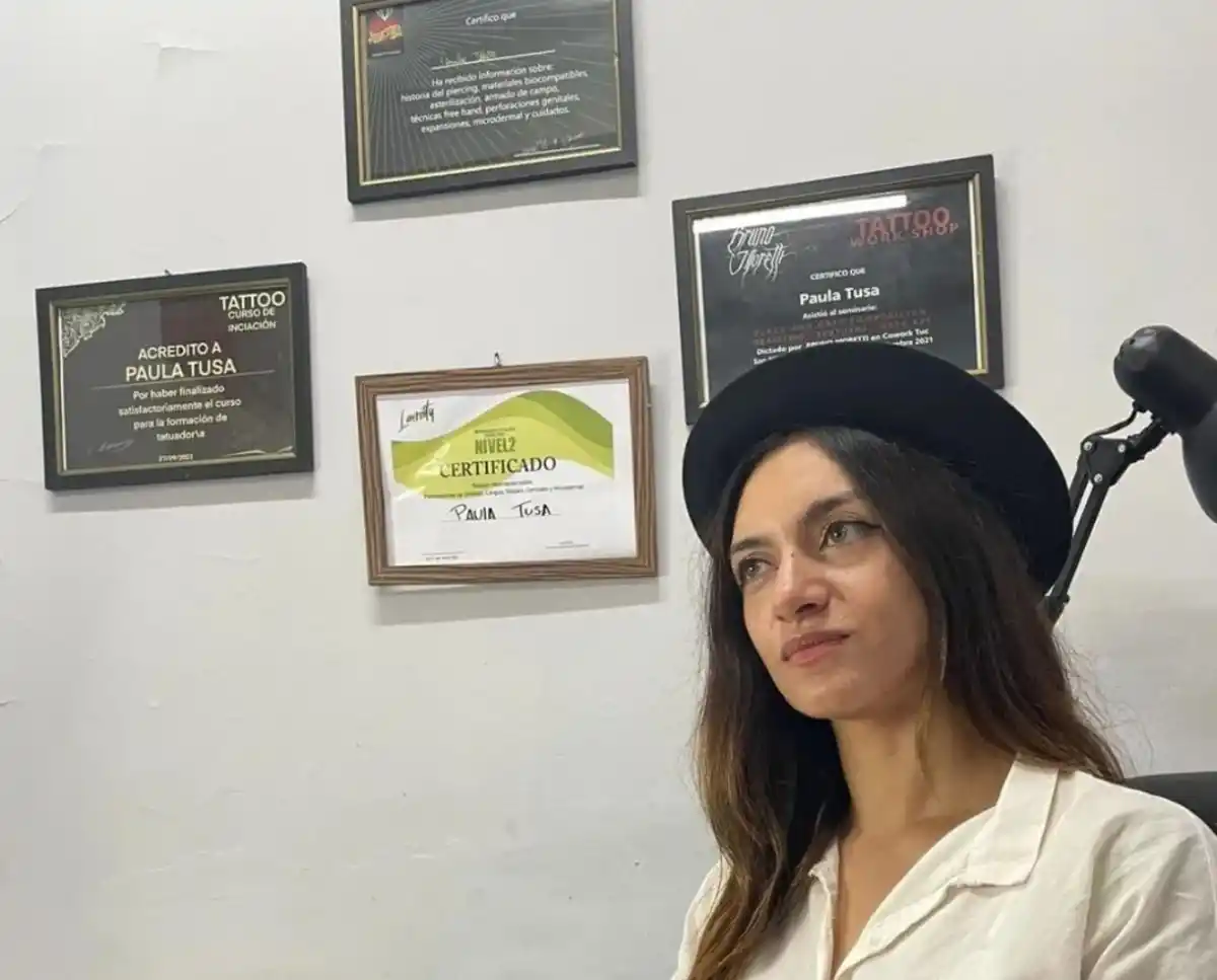 PROFESIONAL. Paula Tusa sigue introduciéndose en este mundo con cursos, aprendiendo y enseñando. / INSTAGRAM @paulatusa.