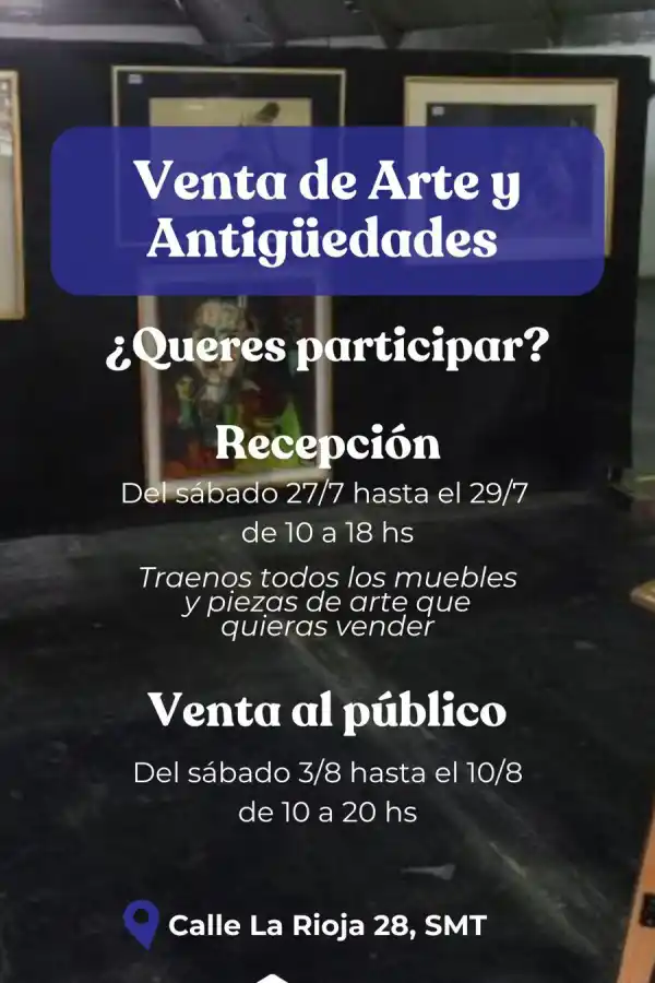 Venta de arte y antigüedades: la Fundación FAI recibirá los objetos entre el 27 y el 29 de este mes