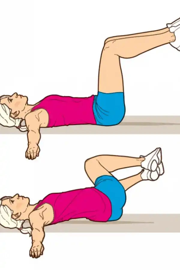 El metrónomo, un ejercicio que trabaja el abdomen bajo.