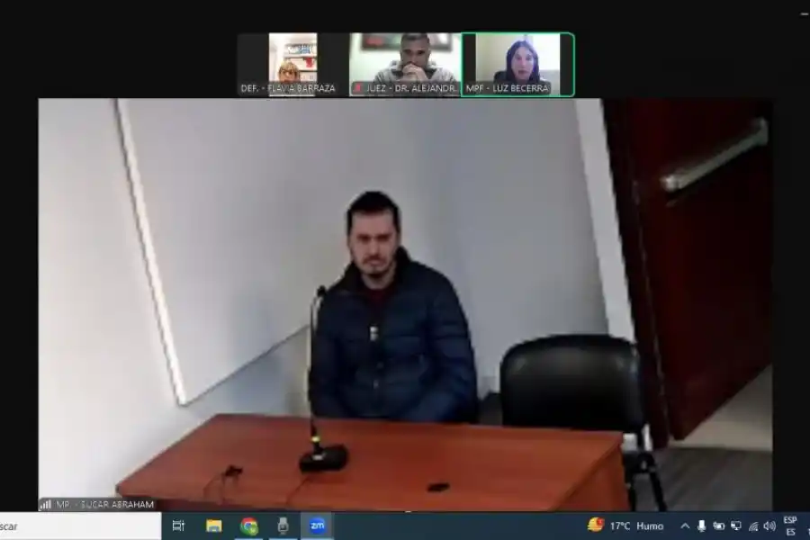 IMPUTADO. Abraham Sucar prefirió no declarar en la audiencia.