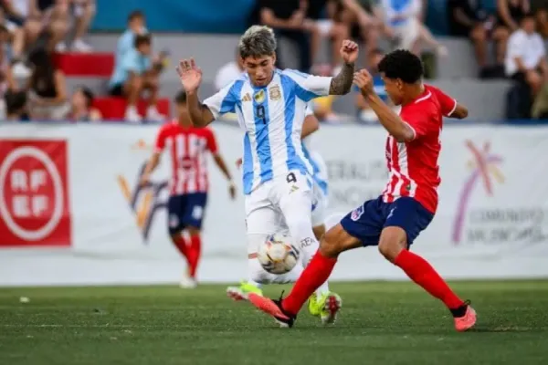 Gran jugada colectiva y taco incluido: mirá el golazo de la Selección Sub-20 en el torneo de L’Alcudia
