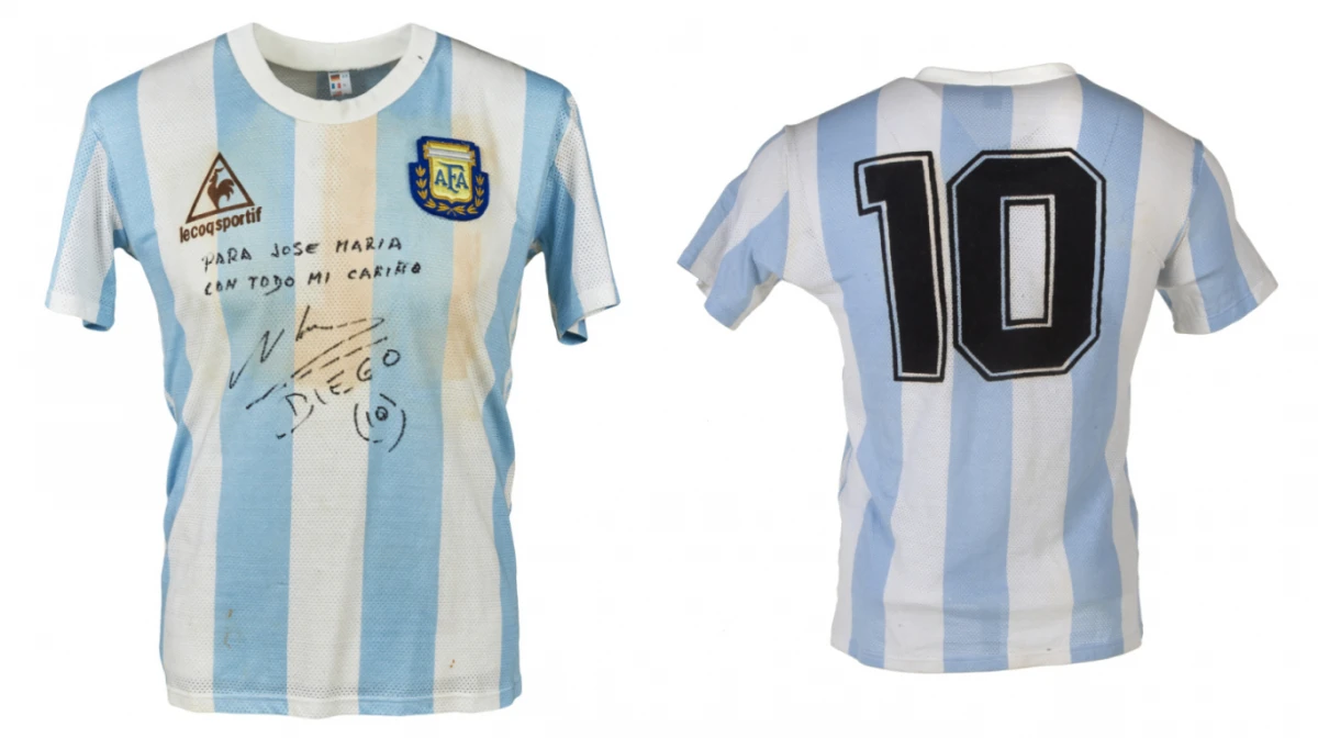 Subastarán una camiseta de Diego Maradona que utilizó en el Mundial de México 1986: ¿Cuánto esperan recaudar?
