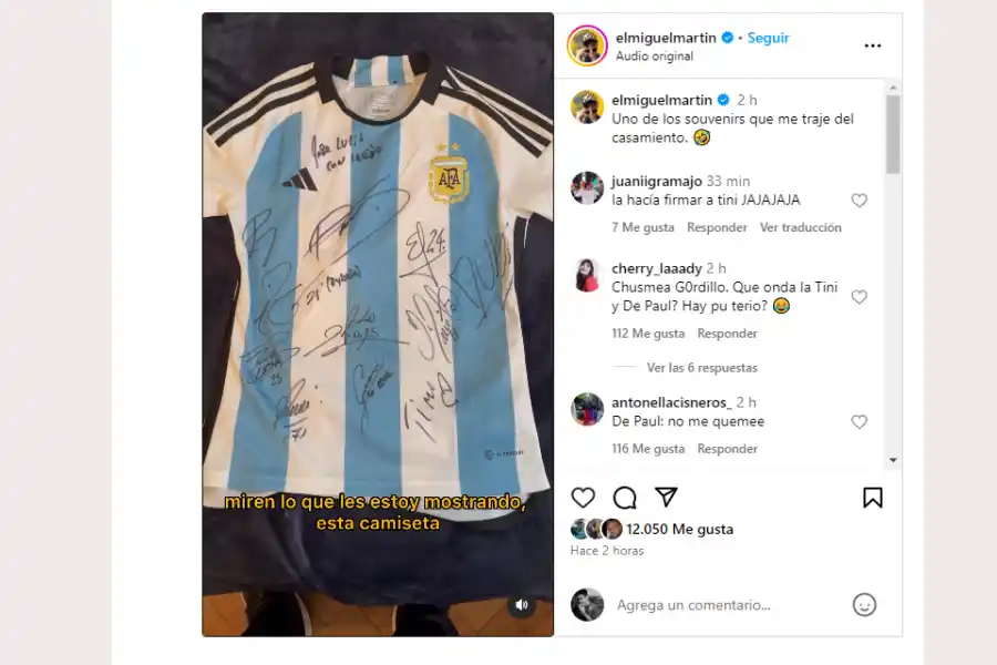 El Oficial Gordillo mostró el souvenir más glorioso que se trajo del casamiento de Oriana Sabatini y Paulo Dybala