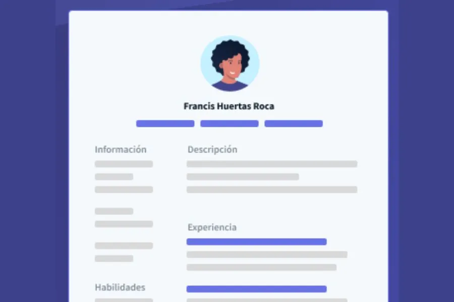 UN BUEN CV. Este es el formato indicado por los especialistas de RRHH./Foto: CAPTURA DE PANTALLA