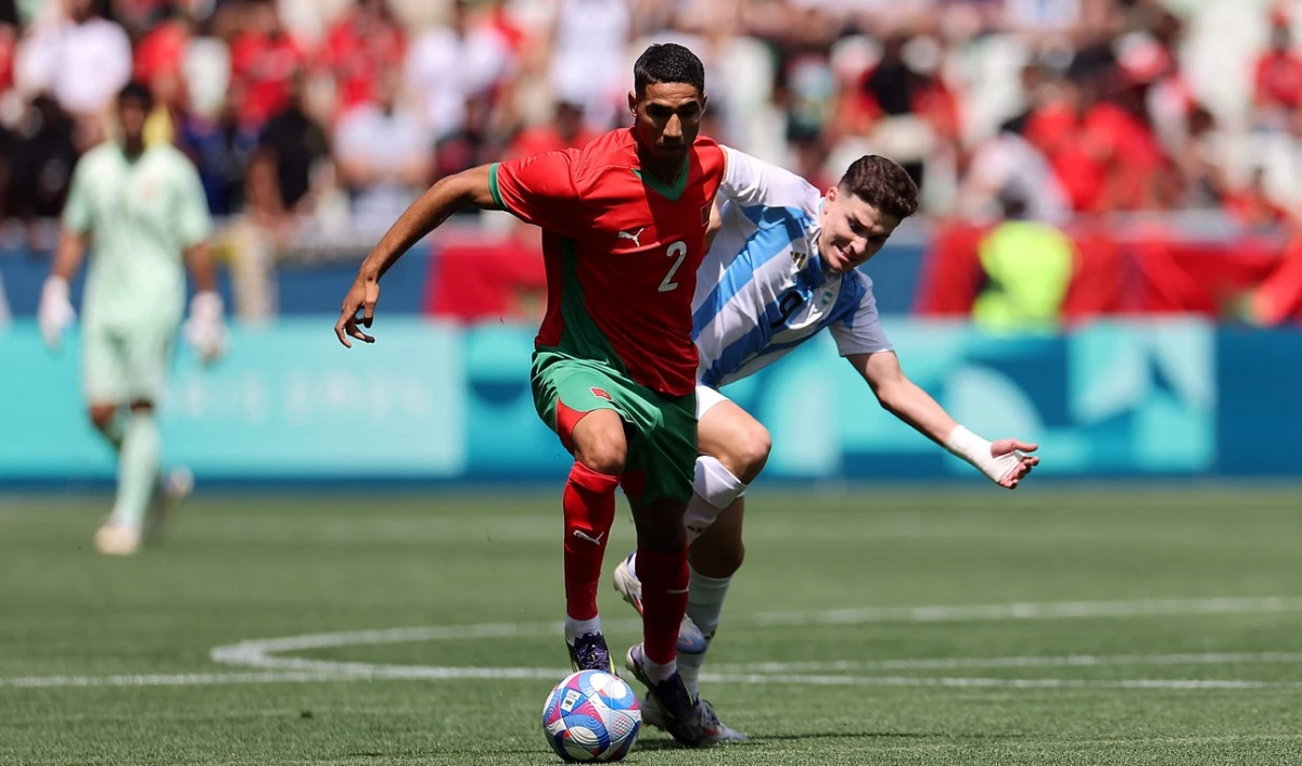 ¡Agónico! Con goles de Medina y Simeone, la Selección Sub-23 empató frente a Marruecos en el debut en los Juegos Olímpicos