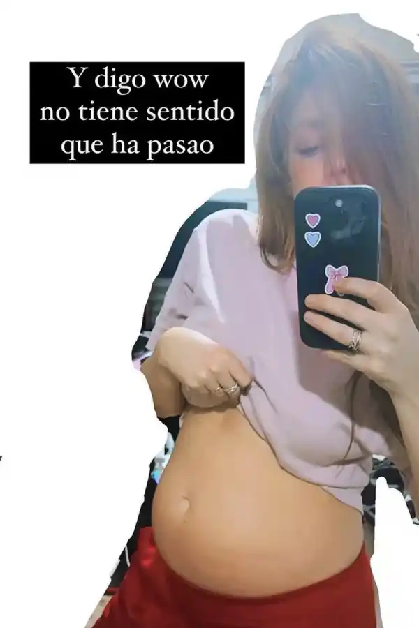 Juariu mostró su pancita de embarazada: No tiene sentido