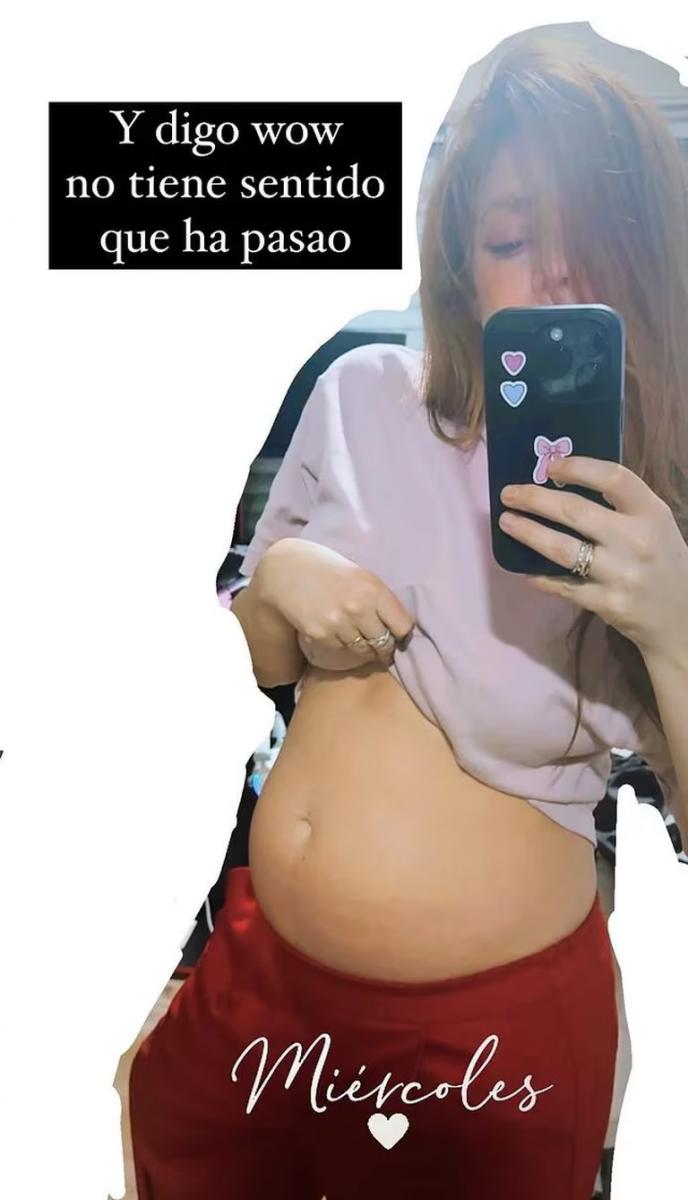 Juariu mostró su pancita de embarazada: No tiene sentido