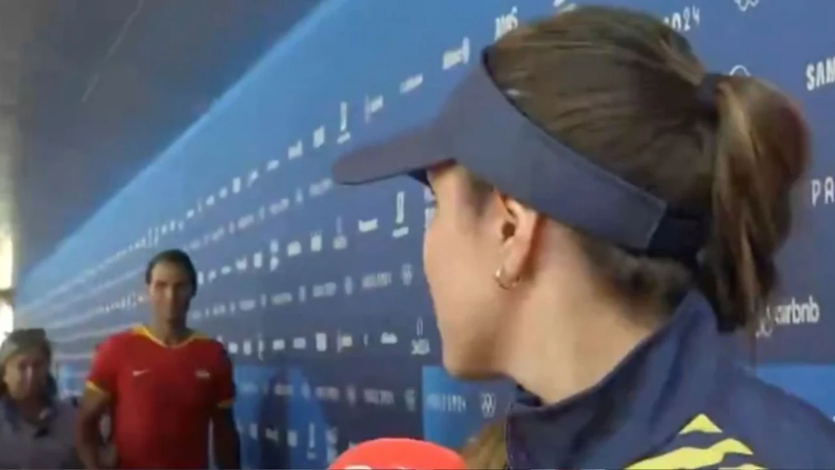 Video: mirá la increíble reacción de una tenista colombiana al cruzarse con Rafael Nadal