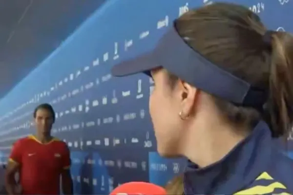 Video: mirá la increíble reacción de una tenista colombiana al cruzarse con Rafael Nadal