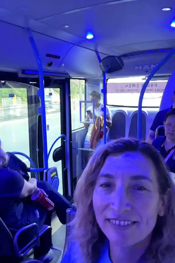 La curiosa reacción de Mecha Paz al cruzarse con una leyenda del tenis en los Juegos Olímpicos