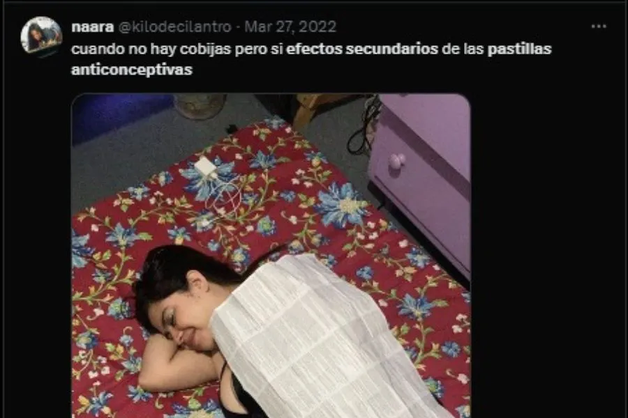 MÚLTIPLES EFECTOS SECUNDARIOS. Muchas imágenes de esta índole circulan por las redes bromeando sobre la gran cantidad de posibles efectos de las pastillas./Foto: CAPTURA DE PANTALLA
