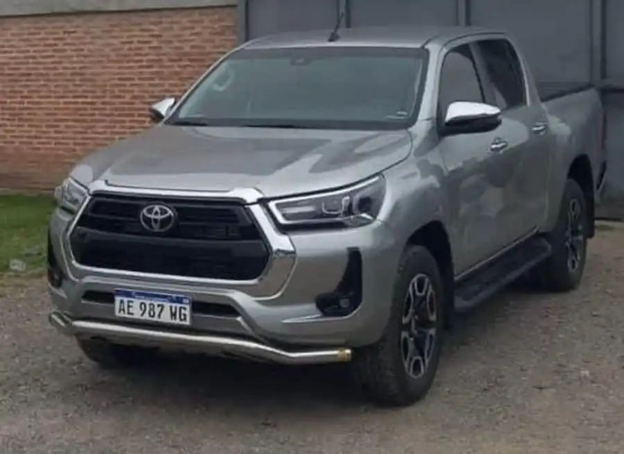 SUSTRAÍDA. Otra de las camionetas Toyota Hilux robadas.