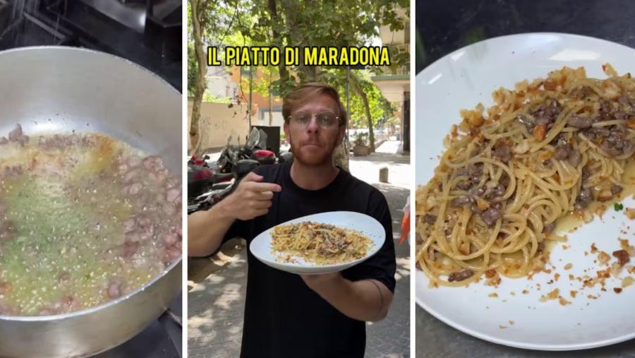 Cómo preparar los spaghetti a la Maradona, el plato preferido de Diego en Nápoles