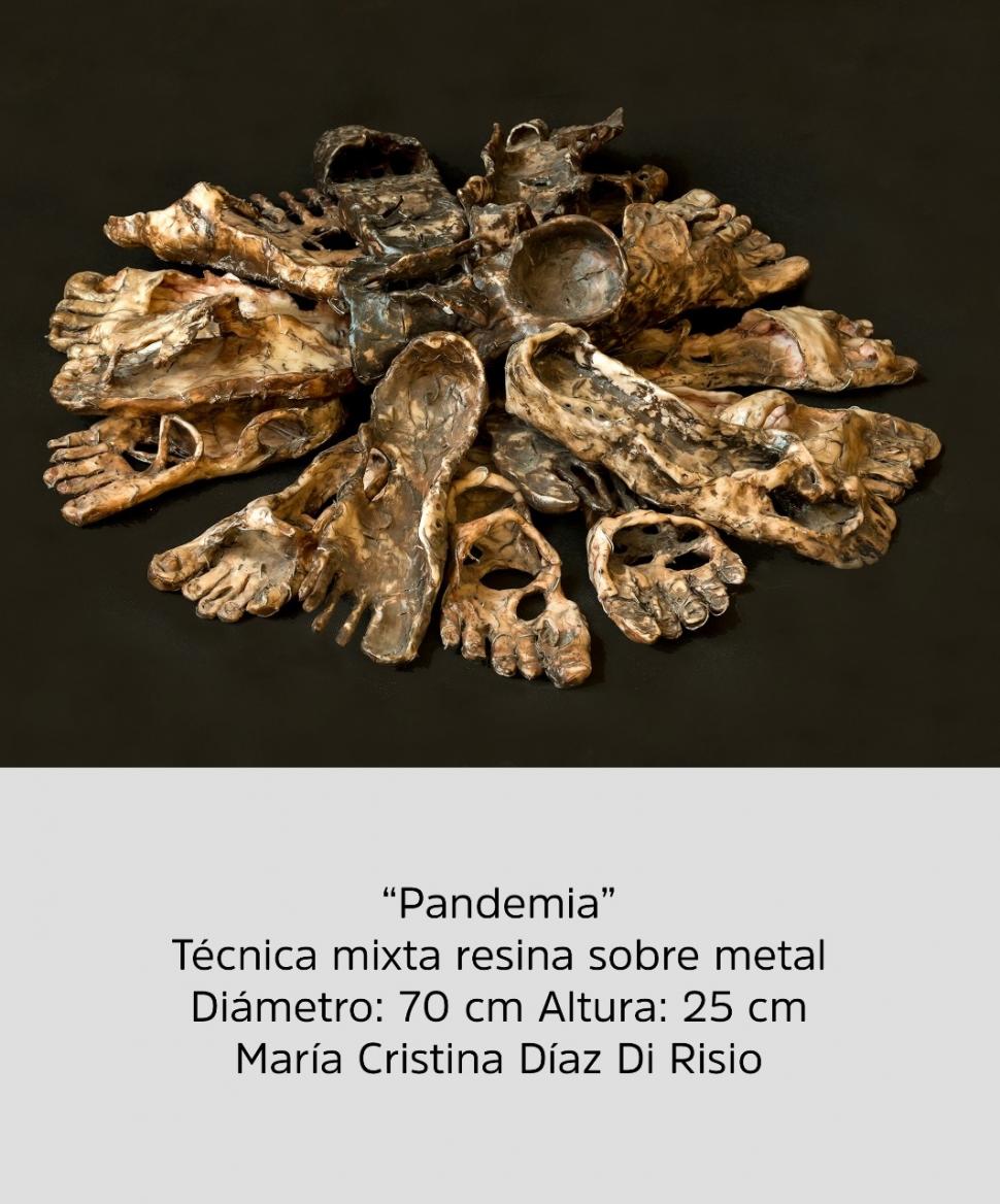 RESINA Y METAL. “Pandemia”, un trabajo de María Cristina Díaz Di Risio.