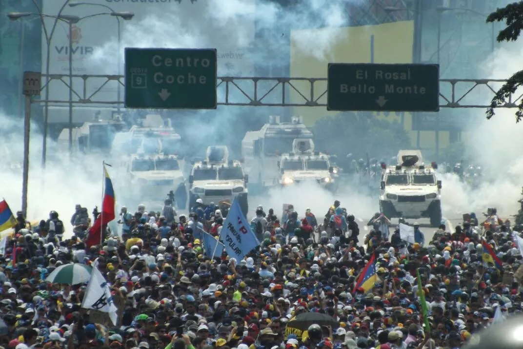 Protestas en Venezuela. FOTO TOMADA DE X @JoseD_LCRN