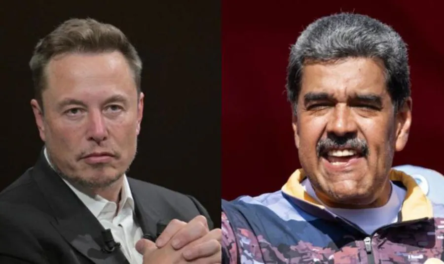 Elon Musk y Nicolás Maduro.