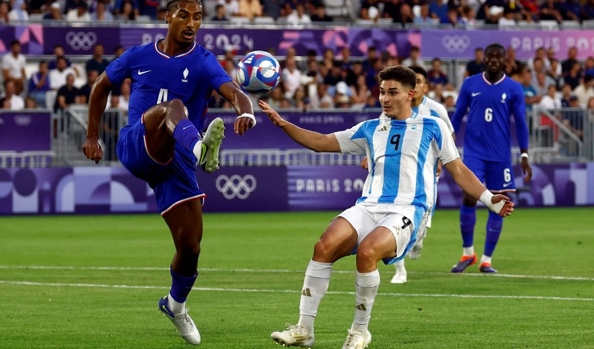 Argentina cayó 1-0 frente a Francia y fue eliminada de los Juegos Olímpicos de París 2024