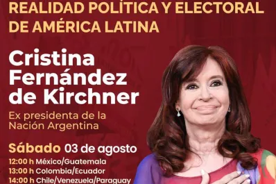 Cristina Kirchner diserta sobre política electoral en América Latina: miralo en vivo