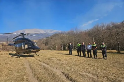 Osvaldo Jaldo recorrió las zonas comprometidas por los incendios forestales