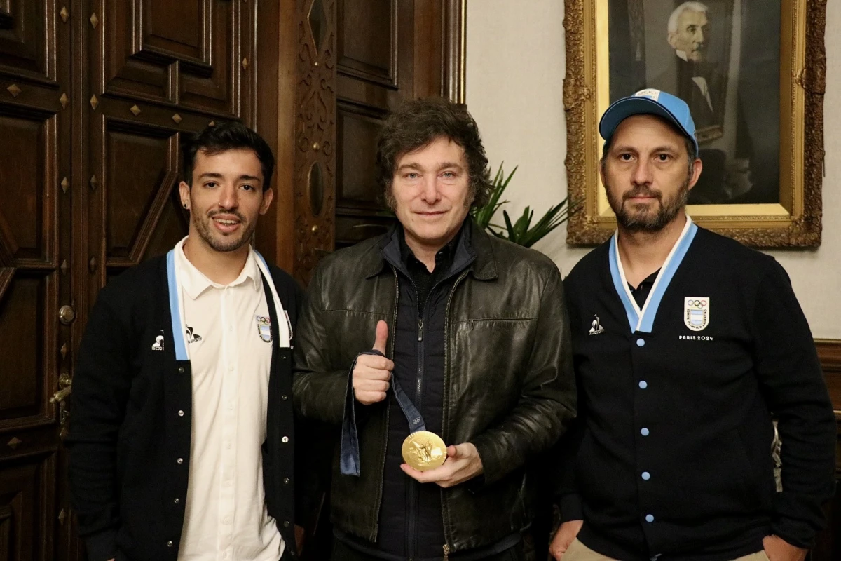 Javier Milei recibió a “Maligno” Torres tras su oro en los Juegos Olímpicos