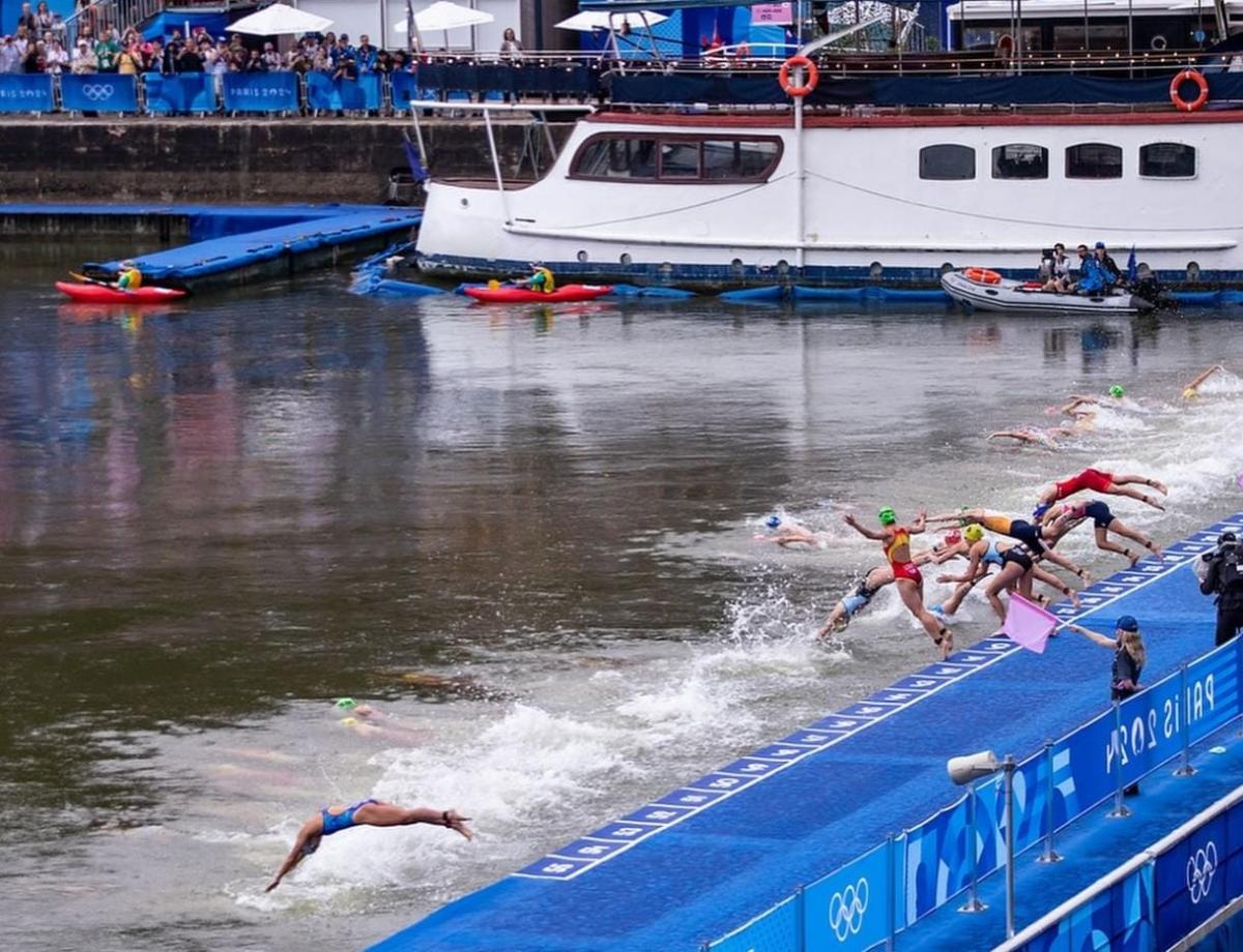 JUEGOS OLÍMPICOS. Otros atletas también se manifestaron por la calidad del agua. / INSTAGRAM @clairemicheltri