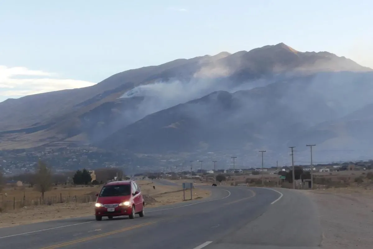 Controlaron el fuego en Tafí del Valle. Foto La Gaceta OSVALDO RIPOLL