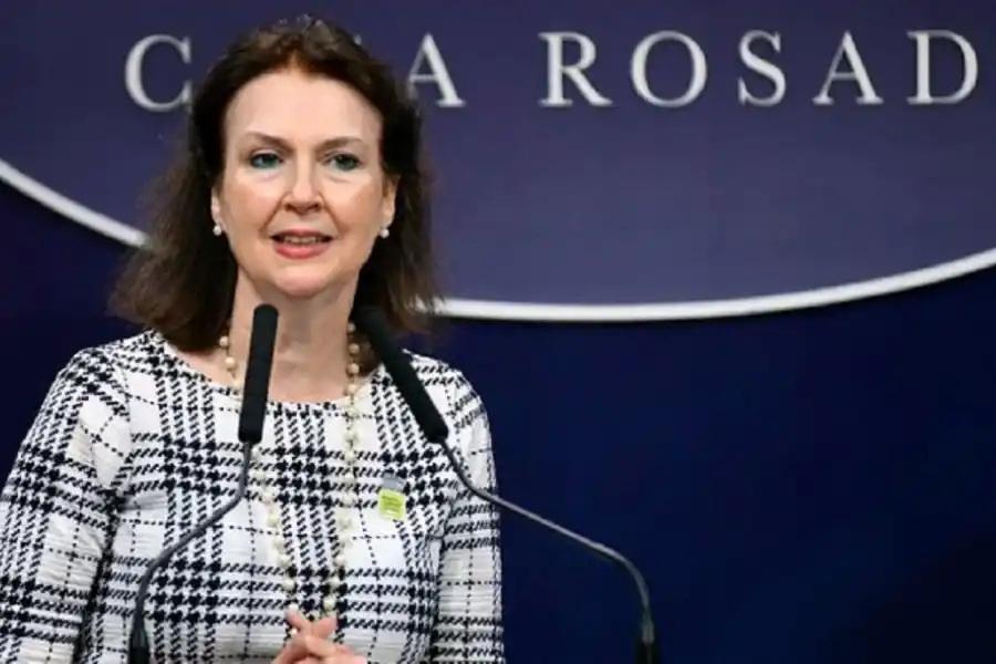 AFUERA. Diana Mondino fue echada ayer como titular de Cancillería. 