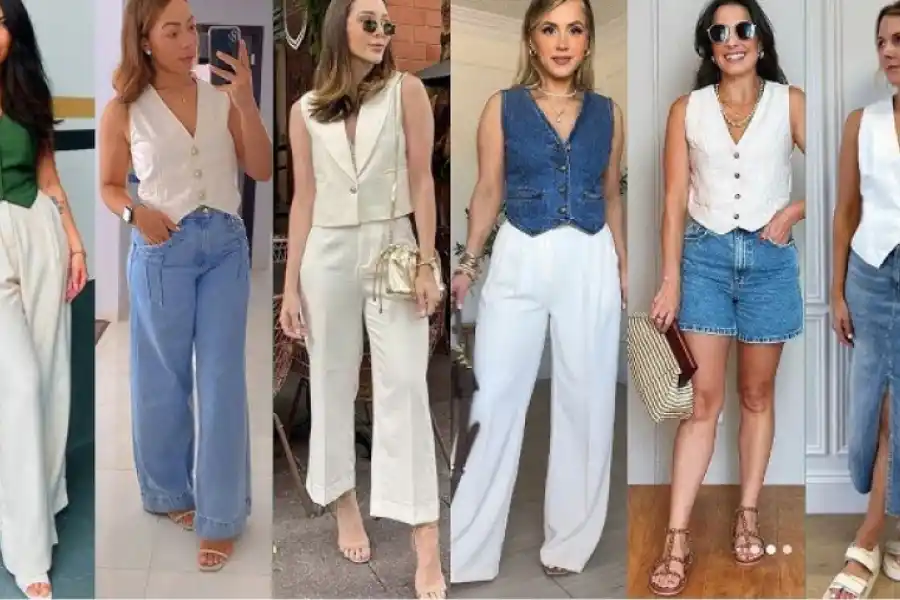 MODA. Los chalecos son una prenda clave para el clima cambiante. / VOGUE.