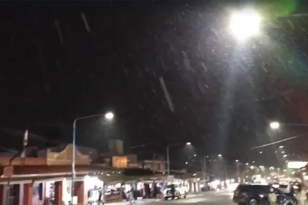 Nevó en Tafí del Valle en una de las madrugadas más frías de la temporada