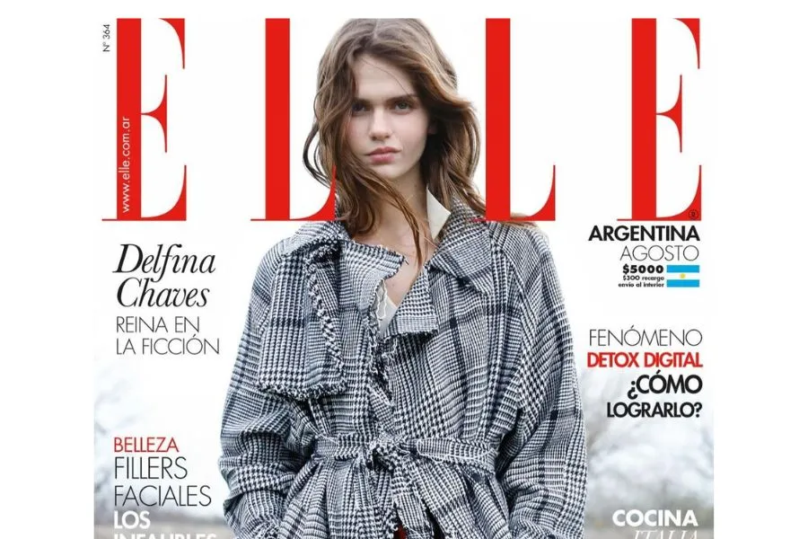EDICION AGOSTO. Sofía es portada de ELLE./Foto: Instagram @elleargentina