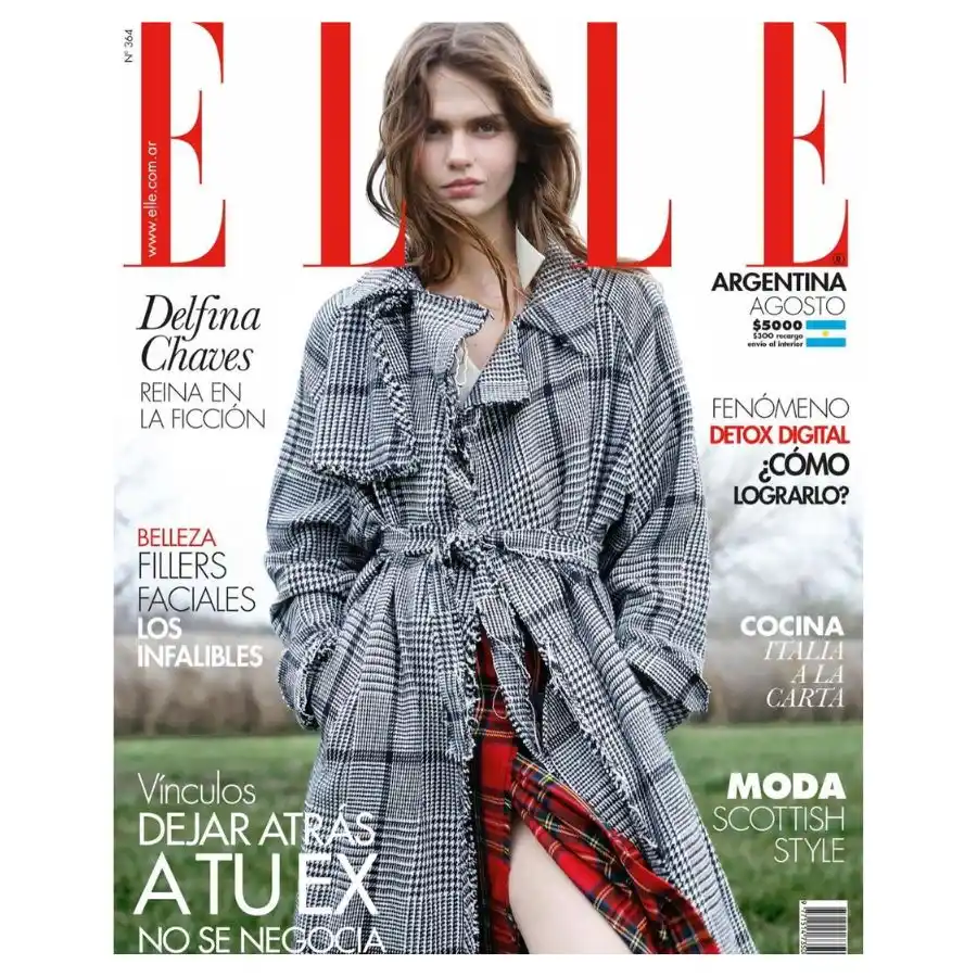 EDICION AGOSTO. Sofía es portada de ELLE./Foto: Instagram @elleargentina