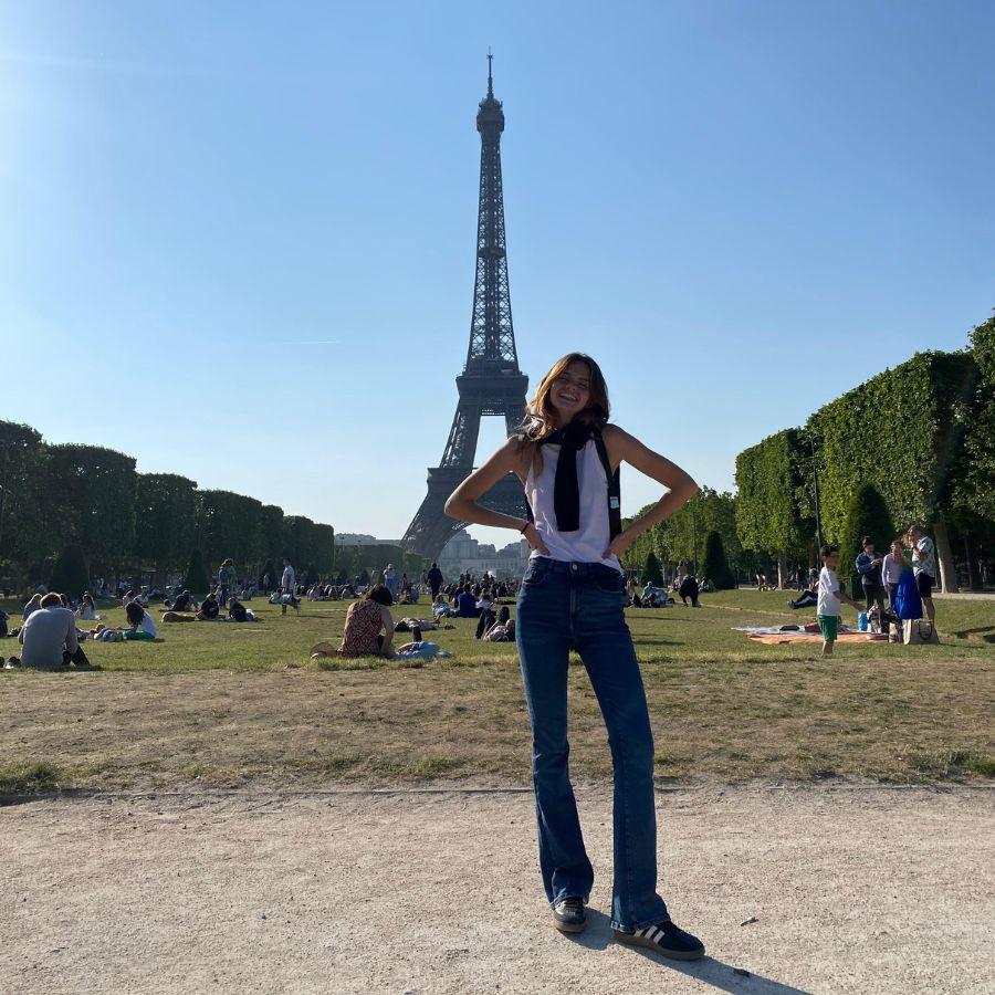 FASHION WEEK. Sofía en París./Foto: Sofía Friedrich