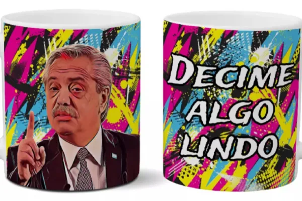 Venden merchandising con el “decime algo lindo” de Alberto Fernández para Tamara Pettinato