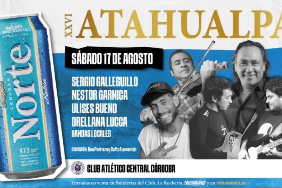 CARTELERA. El anuncio del Festival Atahualpa 2024 en las redes sociales. / INSTAGRAM @atahualpafestival